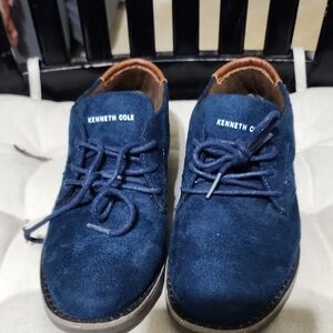 Kenneth Cole Men's Navy Suede Oxfords